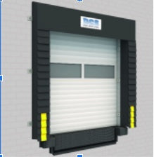D200 Series Adjustable Head Curtain Dock Seal System  9x10 40oz No flaps