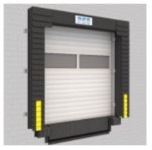 DCS100 Fixed head pad dock seal System 8x8' 22oz 8'Flaps